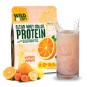 WILD Society - Clear Swhey Protein + Electrolytes - Osviežujúci srsť Protein Isolát prášok - 20g Proteín, 0 Pridané cukor, bez GMO, Prírodné príchute a farby - Citrus Punch, 16 oz