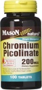 Mason Vitamíny Pikolinátové tablety chrómu, 60