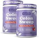 ColonSweep Psyllium Husk Powder Colon Cleanser - Vegan, Gluten Free Fiber Supplement - Safe Colon Cleanse for Cescase Relief, Bloating Relief & Gut Health -16 OZ (60 Servings) - 2 balenie