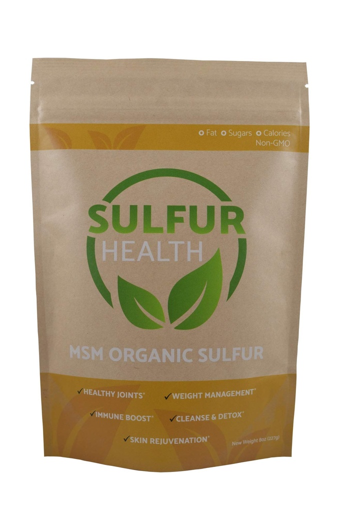 MSM Organic Sulfur - 99,9% Pure MSM Supplement - Lab-Tested & Certified (1 libra)