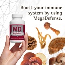 Waiora MegaDefense Kapsule od Daily Wellness, 6 Mušroom Supplement: Reishi, Turkey Tail, Cordyceps, Maitake, Agaricus & Shiitake, Non-GMO (2 Bott / 60 Veggie Cap serv)