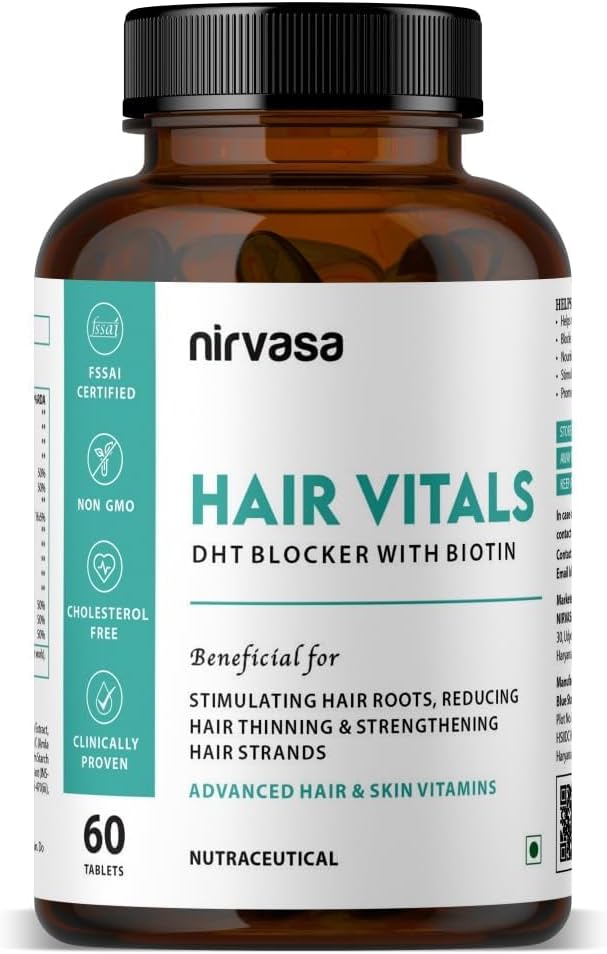 Vlasy Vitals DHT Blocker s tabletami Biotin s Beta-sitosterolom a štípaním žihľavy Root Extract 