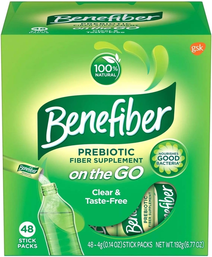 Benefiber Prebiotické Fiber Sticks - 48ct