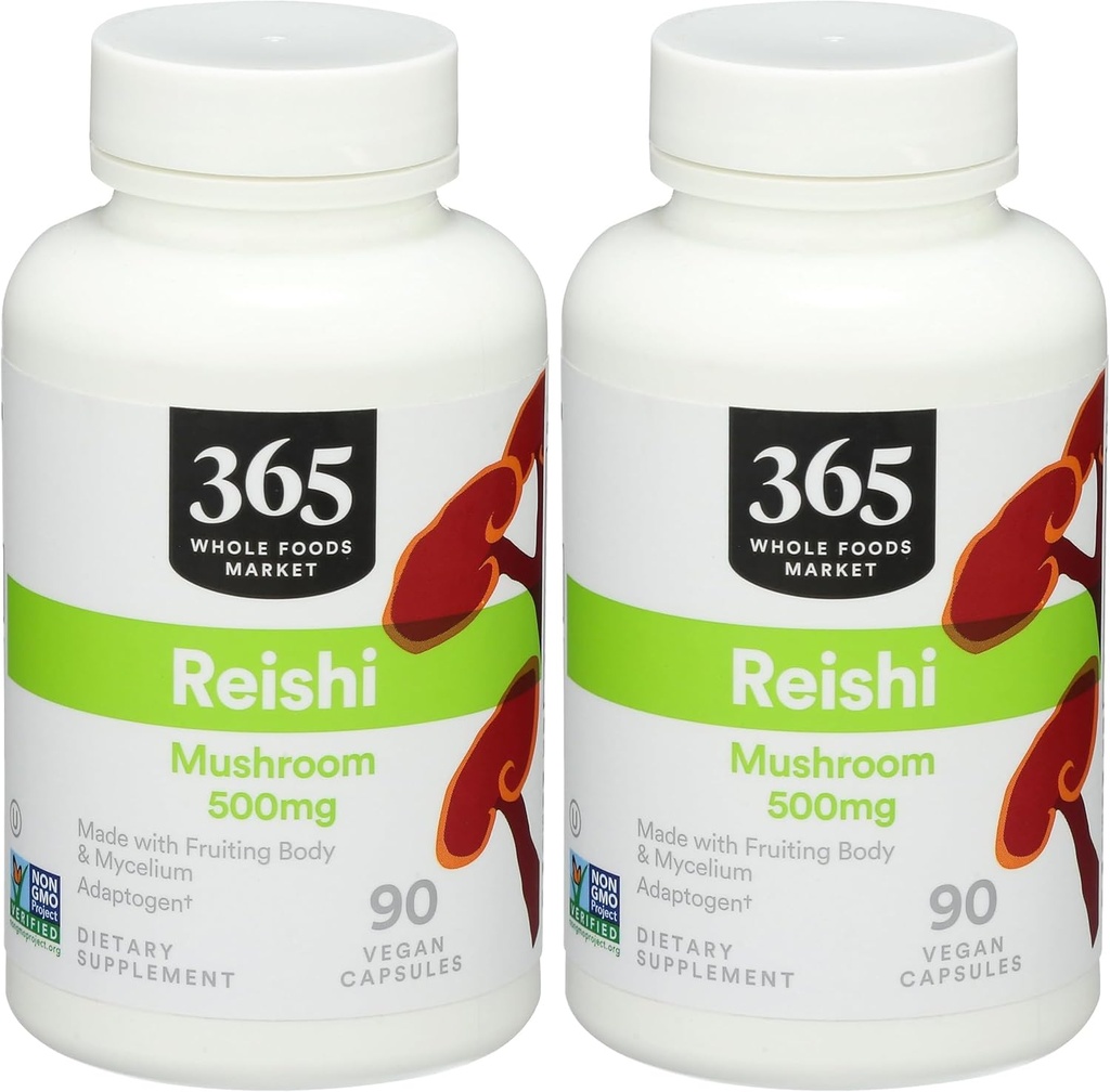 365 podľa trhu s celými potravinami, Reishi, 90 grófov (pack of 2)
