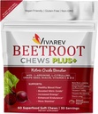 Supplement dusnatý oxid cviklový - 1000 mg repného prášku s L arginínom, L citrulínom, extraktom z hroznových semien, niacínom, vitamínom C & B12 - chuchy na repu - balenie 60 kusov