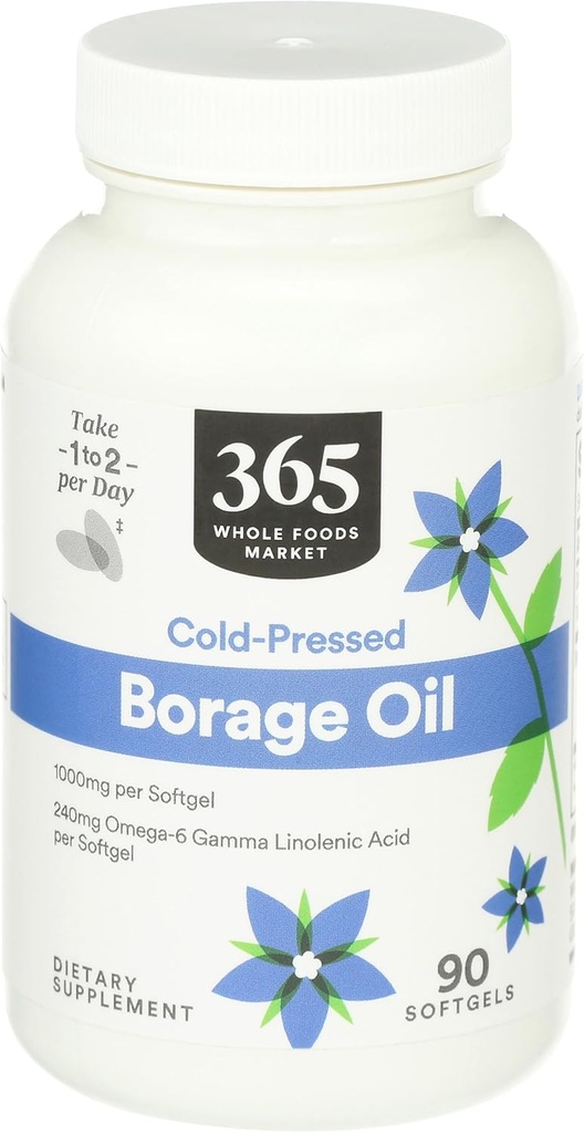 365 podľa trhu s celými potravinami, Borage Oil, 90 Počet