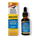 Natural Path Silver Wings Koloidné striebro 500PPM, Amber Brown Liquid Immune Support, 1 Fl Oz (Pack of 1)