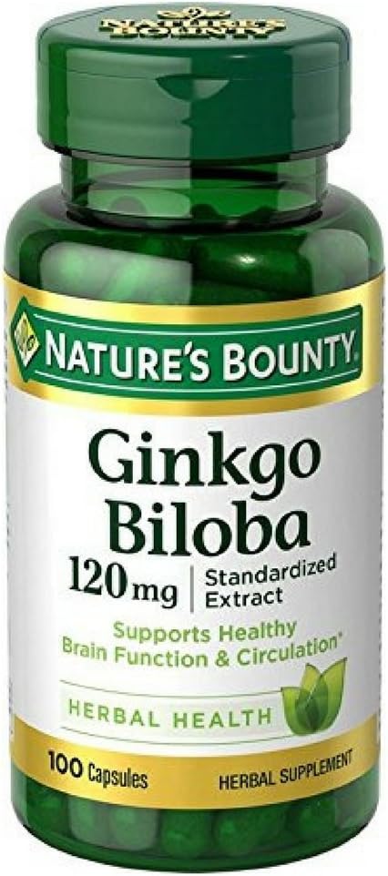 Bounty Ginkgo Biloba 120 mg, 100 kapsúl (Stock of 4)