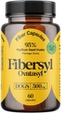 FiberSyl Ovatasyl Prebiotiká pre psy Tráviace zdravie - Doplnky pre psy Fiber pre Zápcha Relief & Support - Psyllium Husk Seed pre problémy s trávením psov - Pes Stool Tvrdidlo - 60 Kapsule