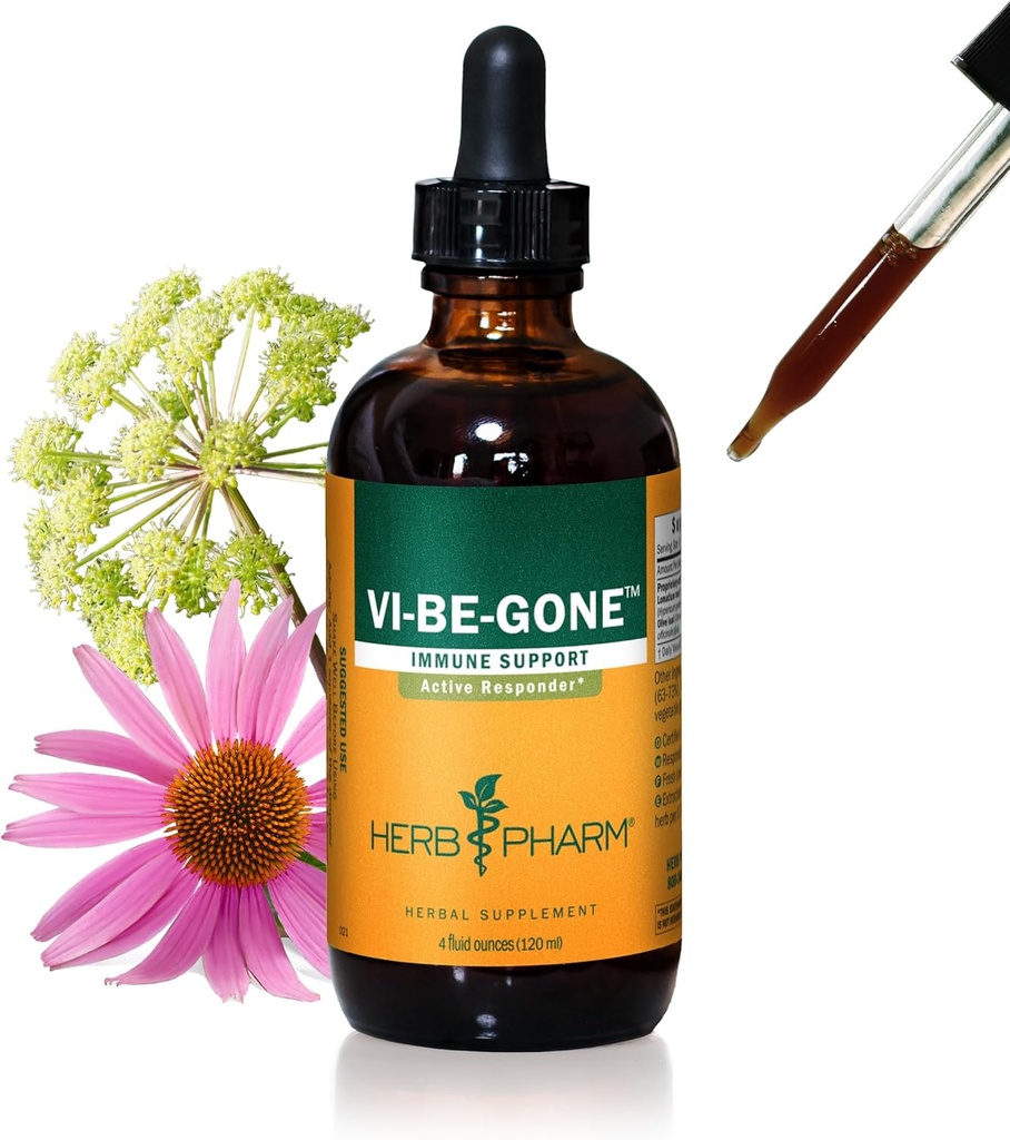 Herb Pharm Virattack Tekutá bylinná formula s lomatiom na podporu aktívneho imunitného systému - 4 Ounce