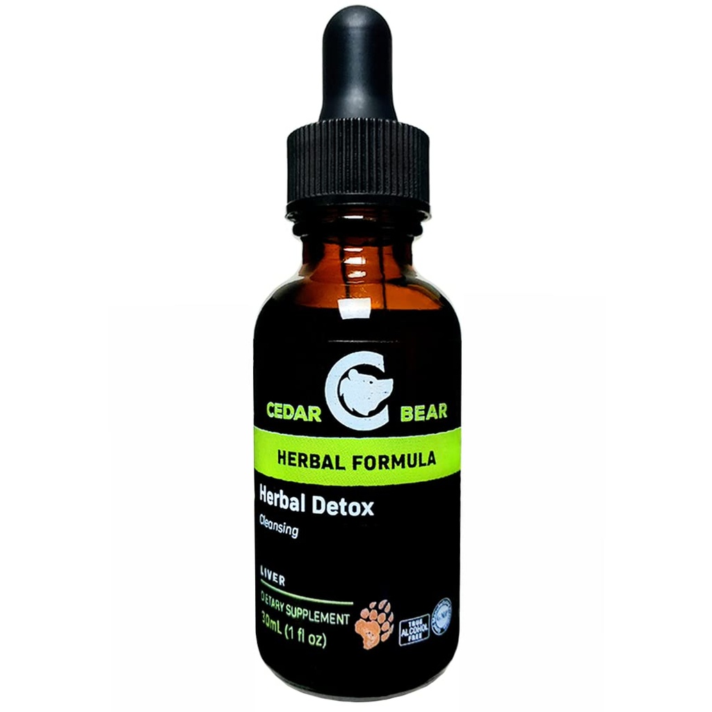 Cedar Bear - bylinné detoxikácie tekutý bylinný doplnok To je hlboké čistenie detoxu, ktoré pomáha jasné orgány a tkanivá environmentálnych toxínov 1 Fl Oz