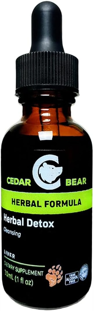 Cedar Bear - bylinné detoxikácie tekutý bylinný doplnok To je hlboké čistenie detoxu, ktoré pomáha jasné orgány a tkanivá environmentálnych toxínov 1 Fl Oz