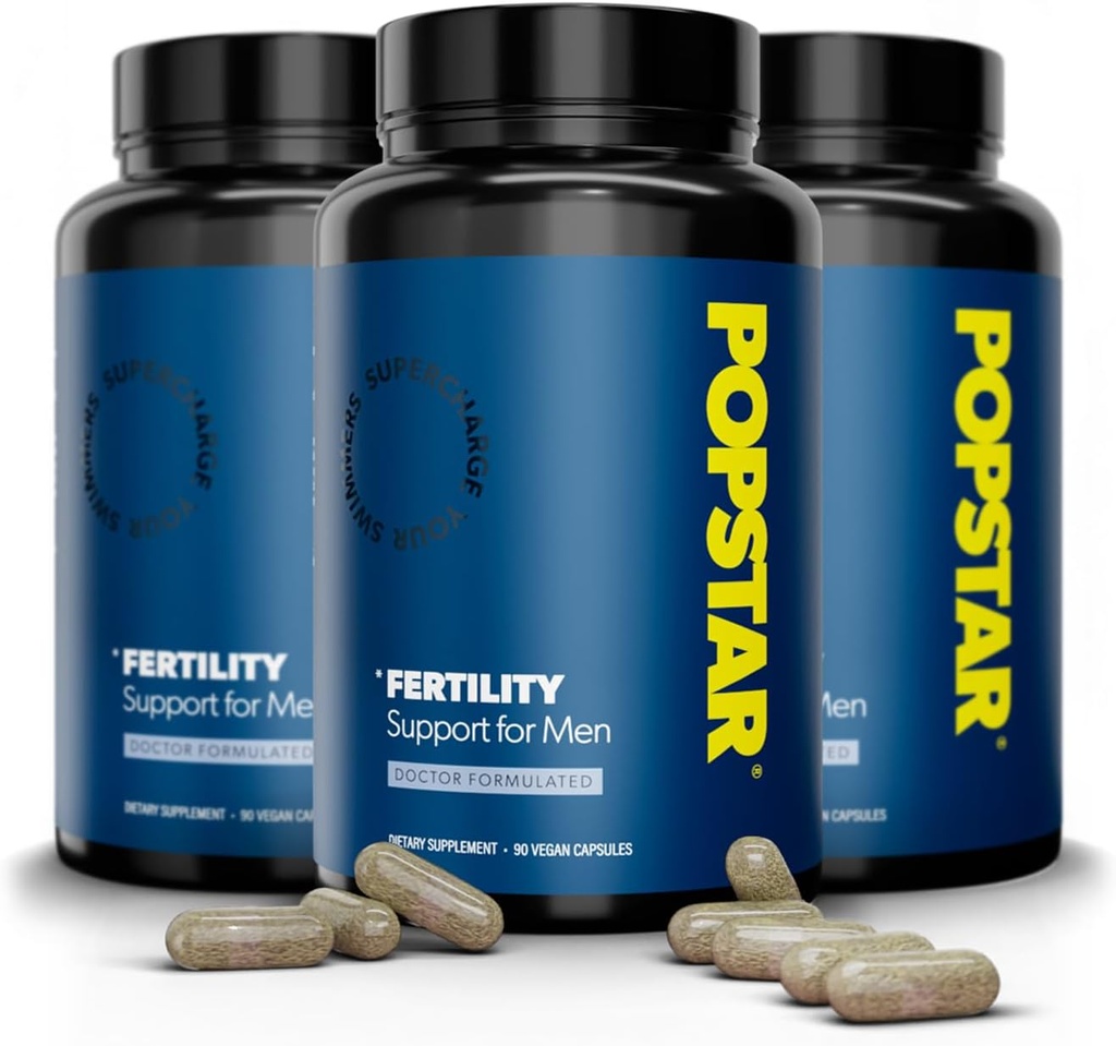Doplnok plodnosti pre mužov - Doktor Formulovaný - Made in The USA - Mužské prenatálne vitamíny - Mužská plodnosť Doplnky - Booster - Gróf & Motility Activator - 90 Vegan Kapsule (3 Mesiac dodávky)