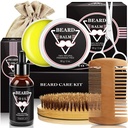 ABUDICS Darčeky pre mužov, Brada suda, Brad Grooming Kit w/Beard Oil Bridd Brada Brada Brada Brada, Darčeky pre otca Manžel ho priateľ