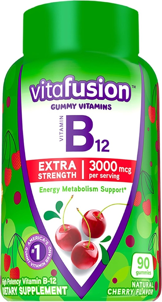 Vitafúzia bazová Gumové vitamíny 90ct Vitamín B12 Gummy Vitamíny Energetika Metabolizmus Nervový systém Podpora 90ct