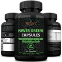 Super Greens - Immune System Support - 500 mg 120 Vegan Kapsule - Superfoods pre Daily Booster - Healthy Keto Blend with Acai, Wheatgrass, Guarana, Chlorella, Ľanové semeno, Matcha, Maca - by NextGenU