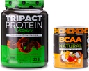 Nutrológia TRIPACT Vegan Protein Powder, for Vegan Protein Shakes, Chocolate Arašidové maslo (20 Servings) Natural, Plant Based BCAA Powder, Orange Coconut Flavor (30 Servings)