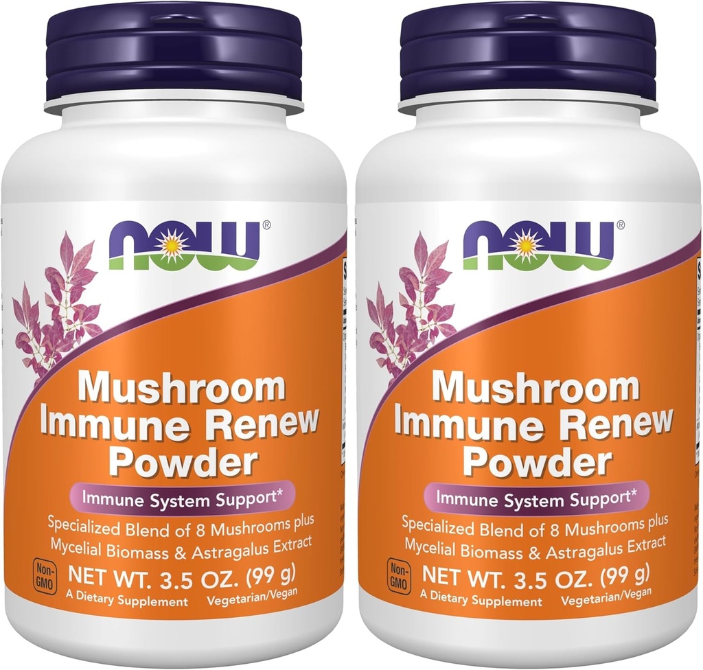 TERAZ doplnky, Mushroom Immune Renew with Astragalus Root Extract, Immune System Support*, 3.5-Ounce (Pack of 2)