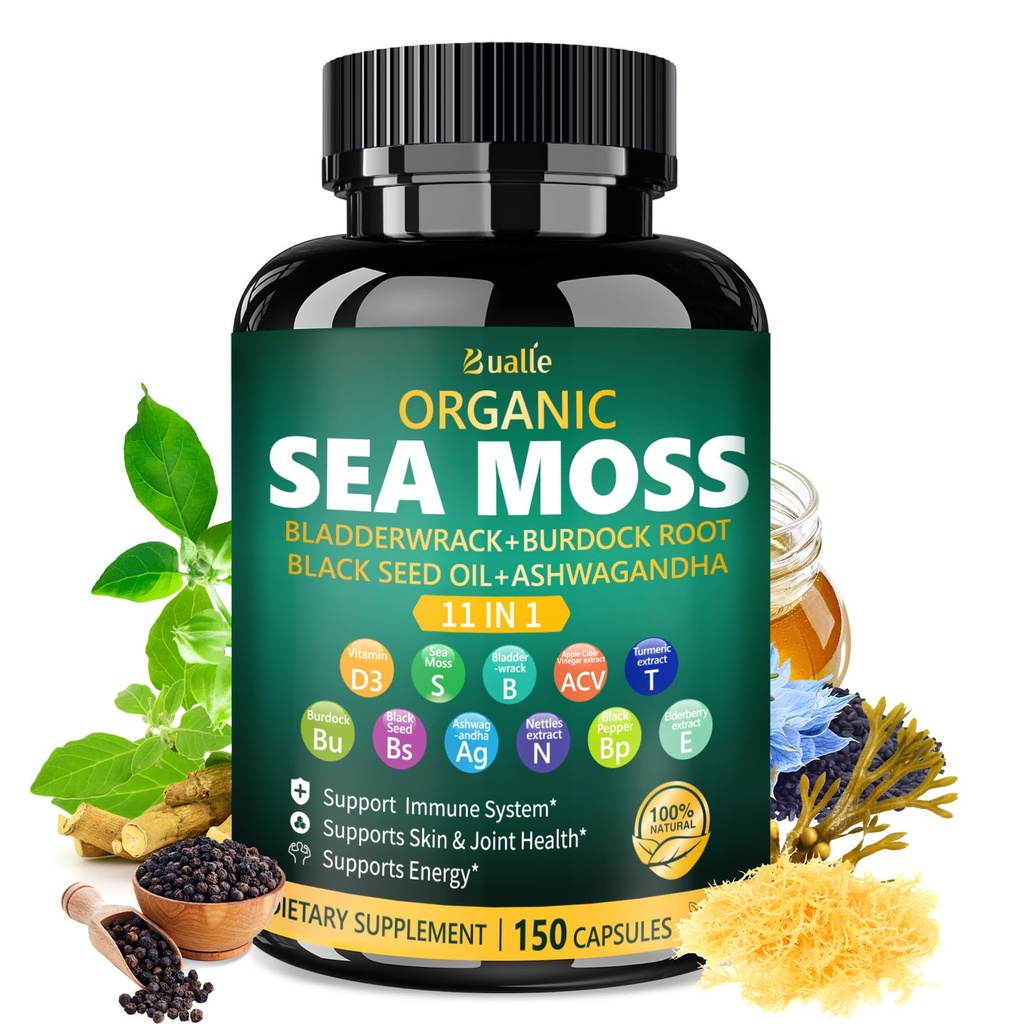 Bualle Irish Sea Moss Capsules 