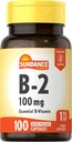 Sundance Vitamin B-2 | 100mg | 100 Capsules | Essential Vitamin Supplement | Non-GMO and Gluten Free Formula