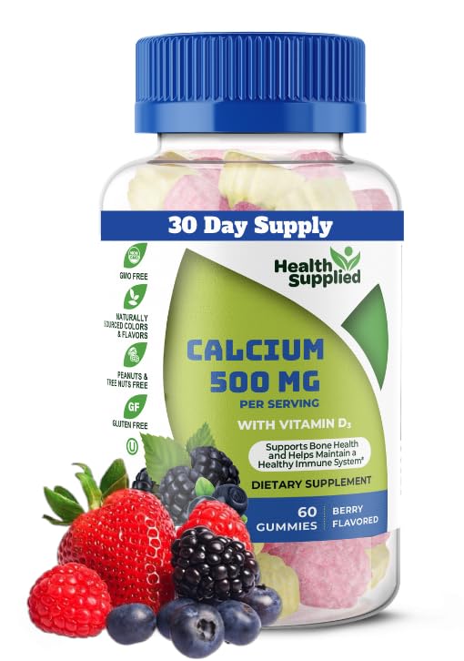 Vápnik 500mg s vitamínom D3 1000 IU Gummy 