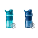 BlenderBottle 20-Ounce SportMixer Protein Shaker Fľaše s BlenderBall Whisk, námorníctvo a Teal