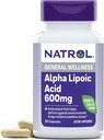 Natrol Alpha Kyselina lipoová 600 mg Caps, 30 ot