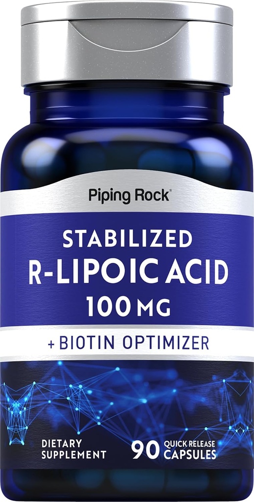 Piping Rock Stabilizovaná kyselina R-lipoová 100mg 