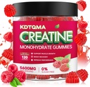 Monohydrát kreatínu Gummy pre mužov a ženy 120 CT - 5600 mg Kreatín monohydrátu na porciu, žuvateľný Kreatín monohydrát pre podporu svalov a energie Boost, bez cukru, Vegan (malá chuť)
