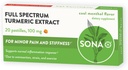 SONA Turmeric Pastilles, Rozpúšťa sa v ústach, 600% Vyššia absorpcia kurkumínu v porovnaní s kapsulami