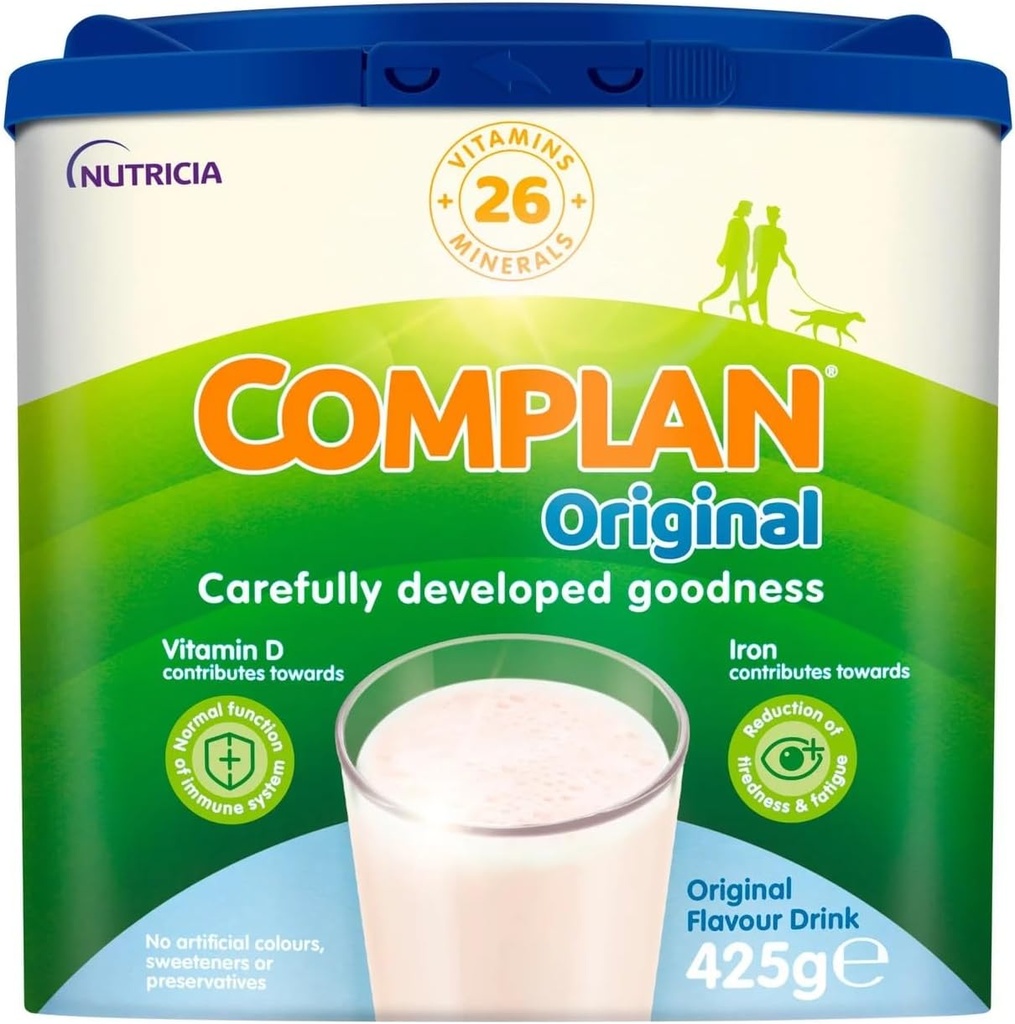 Komplan Výživný vitamín bohatý nápoj Originálna príchuť 425g 7-8 Servis