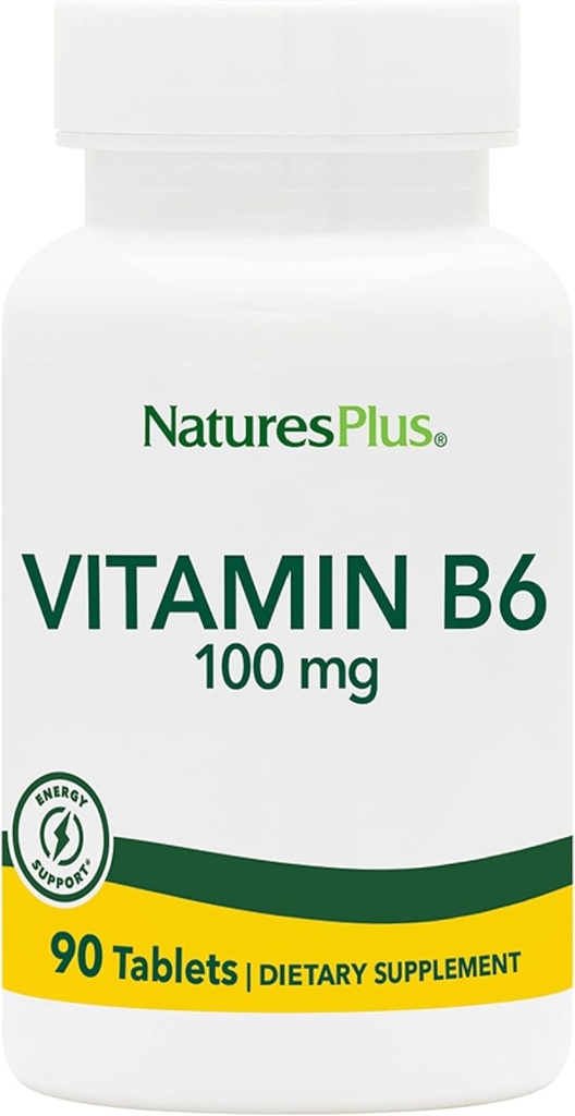 Príroda Plus vitamín B6 100 mg - vegetariánska, bezlepková - 90 tabliet, 90 dávok