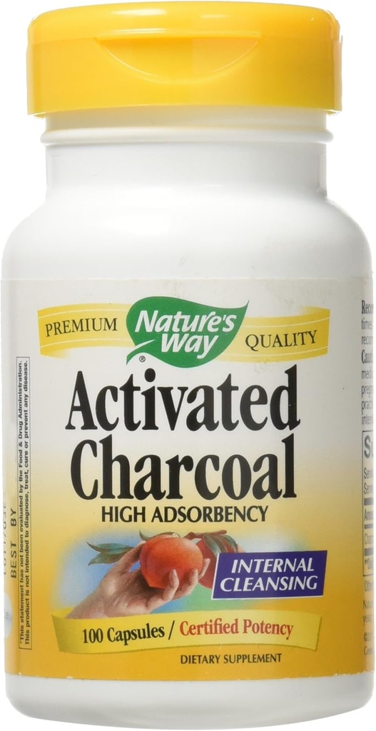 Aktívne uhlie, 560 mg Charcoal v jednej porcii; 100 kapsúl