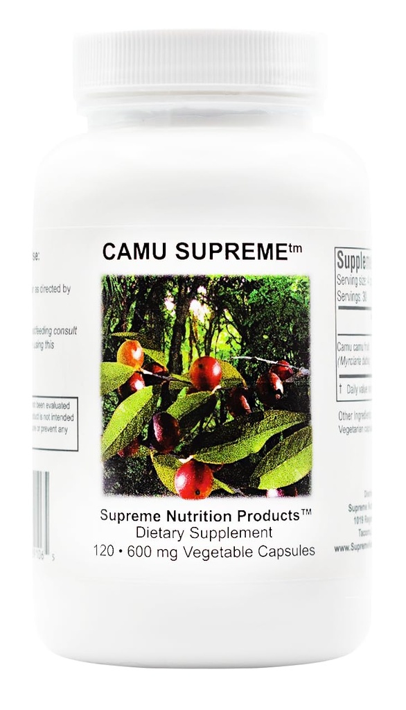 Supreme Nutrition Camu Supreme, 120 Pure Camu Camu Fruit Vegetariánske kapsuly