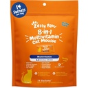 Zesty Paws 8-in-1 Multivitamínové Cat Vitamíny a doplnky Mousse - Cat Vitamíny pre vnútorné mačky - Zdravá liečba Squeeze Up pre Gut, Immune, Heart, Skin & Coat Support - Kurča 14ct