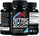 Extra sila Oxid dusnatý Doplnok 3X Sila L Arginín, Citrulínmalát, AAKG, Beta Alanín - Premium Muscle Podpora Nitric Booster - Prírodná energia a zdravie srdca - 240 Kapsule