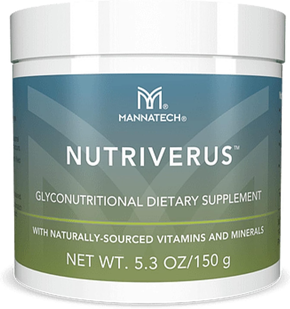 NutriVerus Glyconutritional Supplement, 5.3oz/150g with Naturally Sourced Vitamin A, Vitamin C, Vitamin B Complex and Vitamin D. Rich in Antioxidants Supplement and Promotes Immune Support Supplement