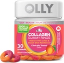 OLLY Collagen Gummy Pruhy, podporuje pružnosť a pevnosť pokožky, 2,5 g kolagén, klinicky testované, Peach, 15 dní dodávky - 30 Počet