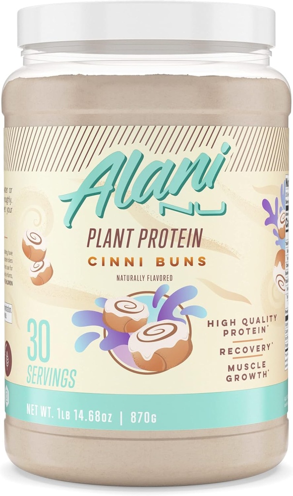 Alani Nu Plant-Based Protein Powder CINIBUNS 18g Vegan Protein Replacement Powder 