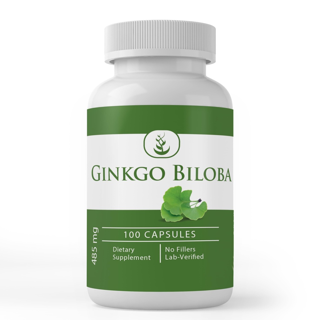 ČISTÉ ORIGINÁLNE SUROVINY Ginkgo Biloba (100 kapsúl) Vždy čisté, bez prísad alebo plničov, Lab Overené