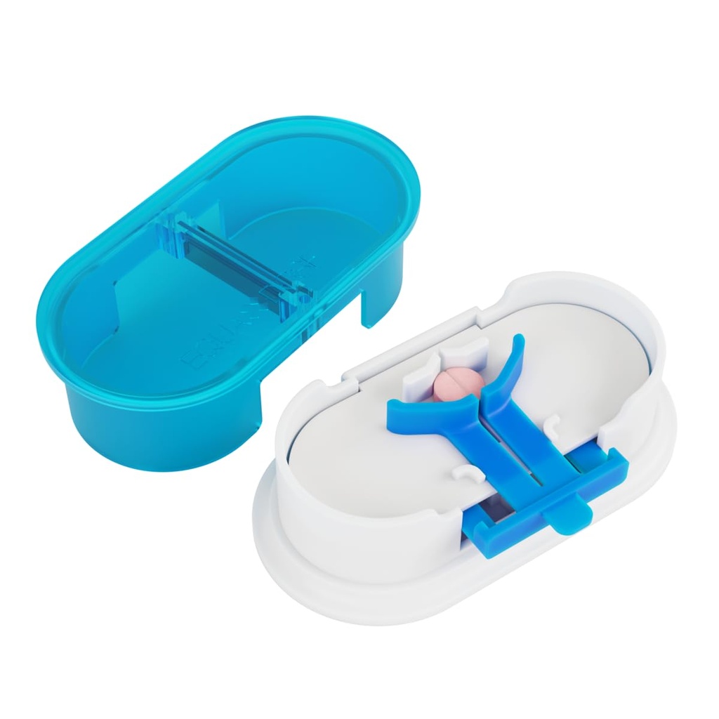 EQUADOSE Pill Cutter, Professional Medical Pill Splitter pre veľké, malé, a drobné pilulky, Double Nerezové čepele a centrovanie zariadenia, Ideálne pre rezanie tabliet, Vitamíny v polovici alebo štvrti