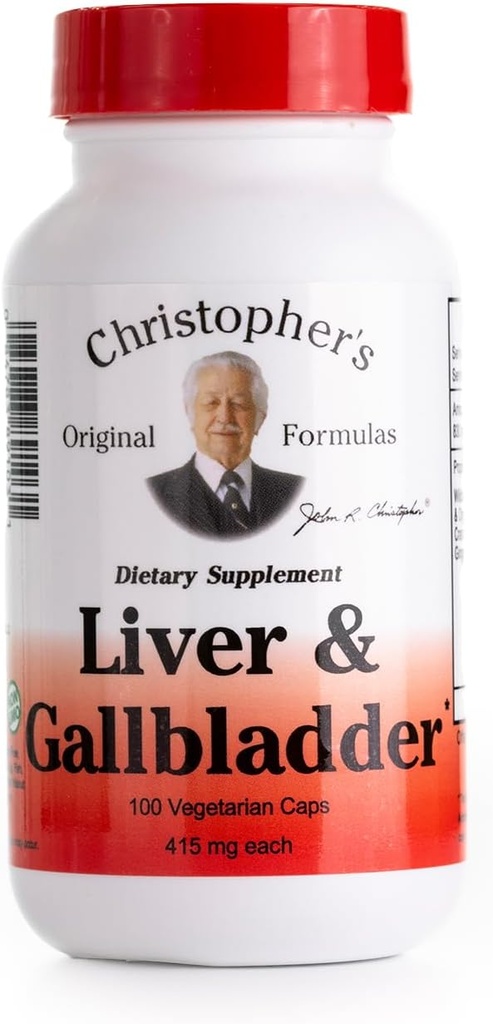 412494-Christopherov pečeň a žlčník - 425 mg - 100 Vegetariánskych kapsúl