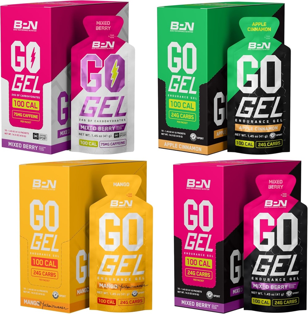 BARE VÝKON VÝKON BPN Go Gel Mega odrodové balenie Bundle