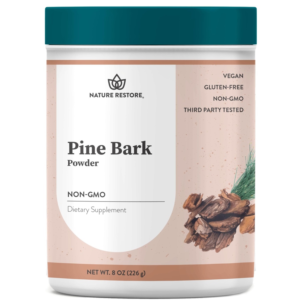 Nature Restore Pine Bark Extract Powder, 8 uncí/226 Grams, Standardized to 95 Percent Proanthocyanidíny, Vegan, Gluten Free, Non GMO