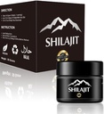 Shilajit Resin s kyselinou fulvovou a stopovými minerálmi, Original Sibírsky Pure Shilajit s 85+ kyselinou Humidovou, Support Metabolizmus a imunitný systém - 100 Serving / 1.7 Oz