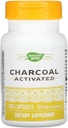Natures Way Activated Charcoal Intestinal Cleanser Capsula, 260 mg - 100 v balení - 3 balenia v balení.3