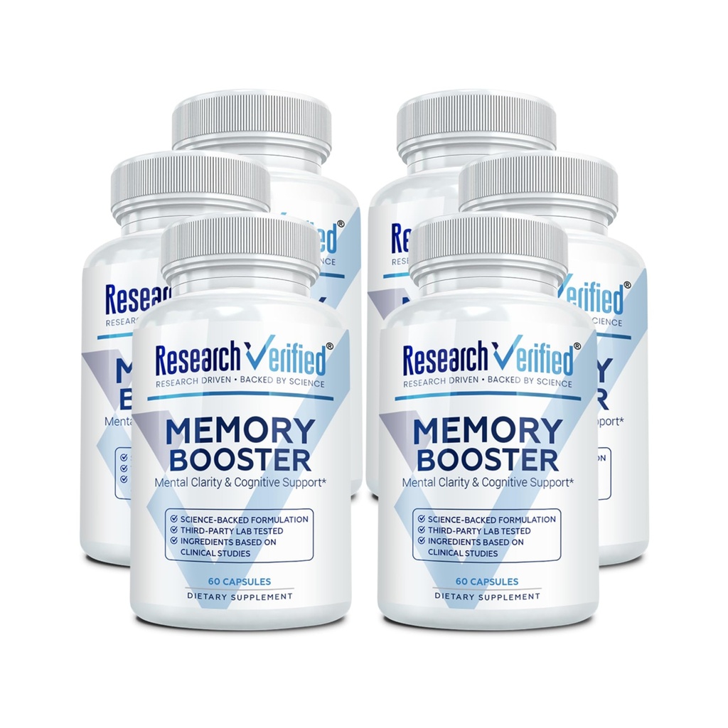 Výskum Overený pamäťový posilňovač - Nootropic Supplement - Posilnenie kognitívne a pamäťové - Leví Mane, Ginkgo Biloba, BioPerine - 6 Mesiac Supply - Non-GMO - Made in The USA