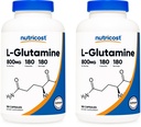 Nutricost L-Glutamine 800 mg, 180 kapsúl (2 fľaše)