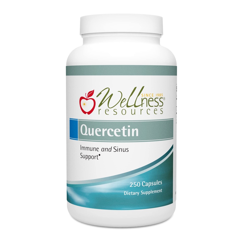 Wellness Resources Quercetin - Immune, Sinus and Alergy Support 1000mg per Serving - (250 caps/125 Servings) Vegan, Non-GMO