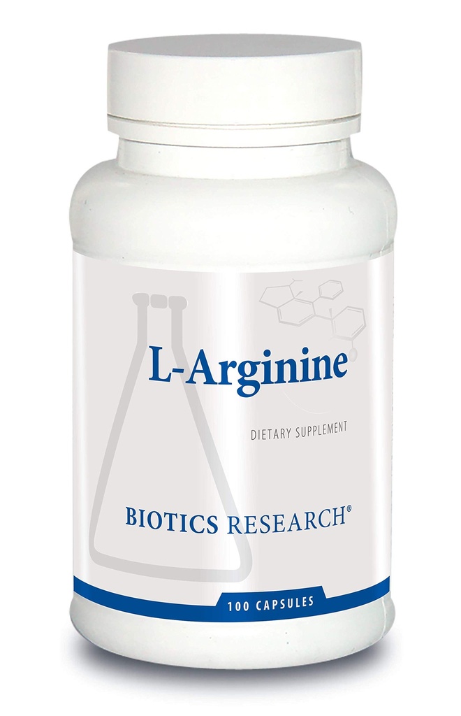 Biotics Research L Arginín, Dôležitá aminokyselina, stavebný blok pre svaly, výkon cvičenia, Connective Tissue Support, Nitric Oxide Booster, podporuje kardiovaskulárne zdravie, 100 kapsúl